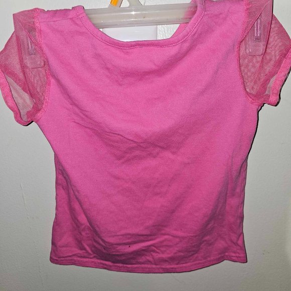 5/20 Barbie (by Mattel Inc) Toddler Child Pink with black Bow Top - Picture 2 of 4